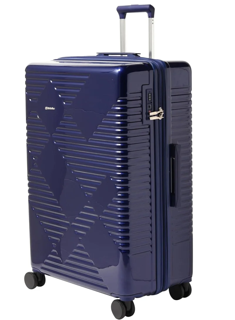 Echolac Extravagant 71 Cm Hardcase 4-Double Wheeled Expandable Check-In Luggage Trolley - Blue